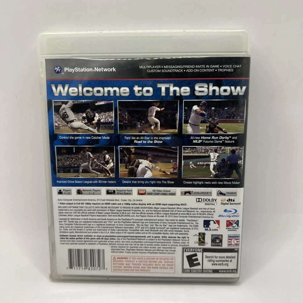 B2G1 FREE MLB 10: The Show (Sony PlayStation 3, 2010) PS3 Game